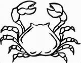 Crab Coloring Pages Printable Hermit Christmas Kids Template Coloringbay Turtle Lobster sketch template