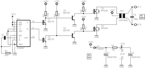 portable power inverter circuit