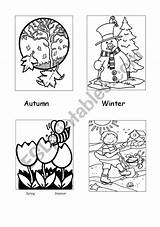 Seasons Colouring Sheet Worksheet Worksheets Angol Esl Preview Megnyitás Színez sketch template