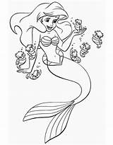 Ariel Sereia Ler Princesas sketch template