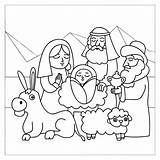 Nativity Scene Printablee sketch template