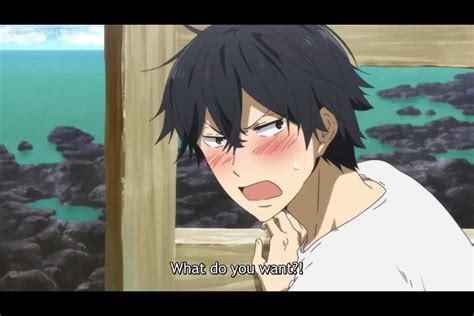 blushing anime boys anime amino