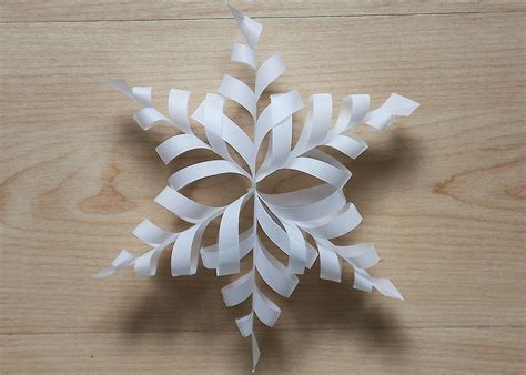 3d Paper Snowflake Craft
