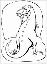 Tarbosaurus Theropod Coloring Online Dinosaur Pages Color Coloringpagesonly sketch template