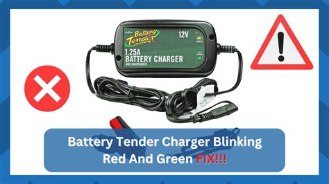 battery tender charger blinking red  green explained