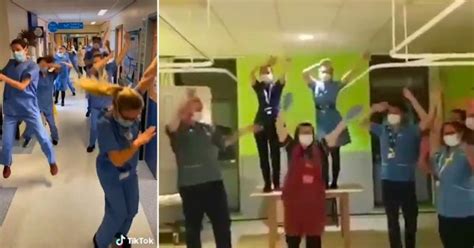 dancing nhs nurses criticised for tiktok videos that have boosted