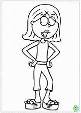 Lizzie Mcguire Cartoon Coloring Library Pages sketch template