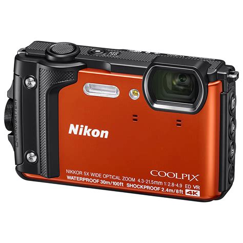 nikon coolpix  mp  ultra hd waterproof digital camera orange  ebay