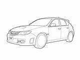 Subaru Wrx Sti Impreza Coloring Car Pages Rally Wip Sketch 2010 Deviantart Template sketch template
