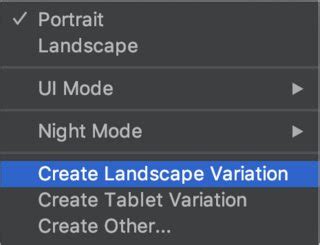 android studio layout editor  landscape stack overflow