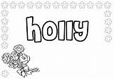 Coloring Name Pages Printable Names Girls Holly Color Girl Print Colorings Getcolorings Brilliant Decoration sketch template