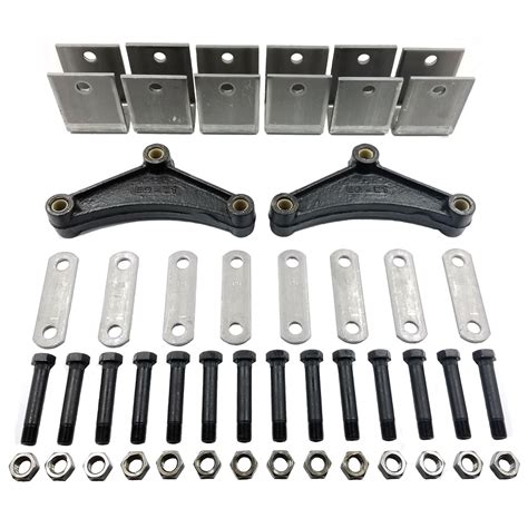 tandem axle hanger kit fits   double eye springs cast   equalizers rockwell