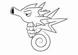 Seadra Pokemon Coloring Pages Step Printable Draw Kids Drawing Drawingtutorials101 sketch template