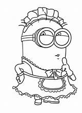 Minion Pages Coloring Happy Birthday Template sketch template