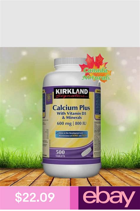 kirkland signature calcium   vitamin  minerals mgiu
