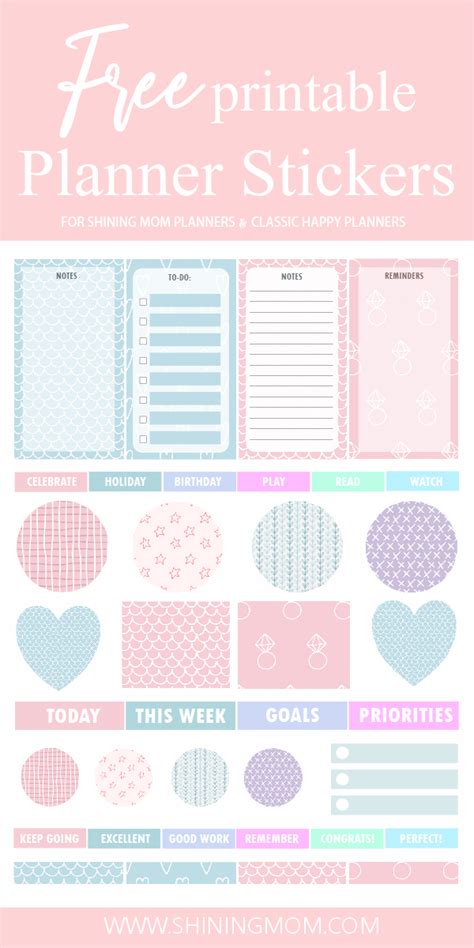 printable planner stickers  cute patterns