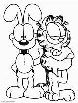 Garfield Coloring Pages Odie Printable Cool2bkids Kids sketch template