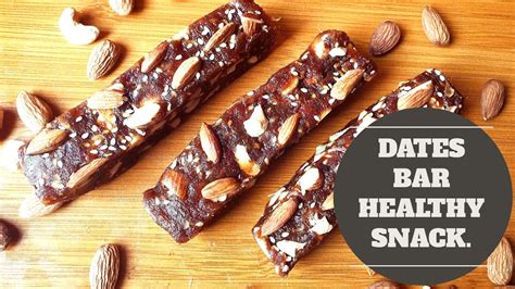 Dates Healthy Bar Easy Energy Bar Recipe Mumz Recipes Youtube