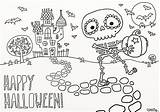 Halloween Coloring Pages Happy Print sketch template