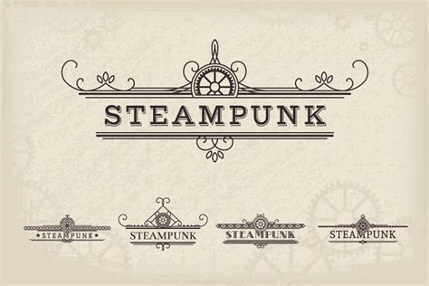 vintage steampunk labels  dacascas  atcreativemarket estampas atelier ideias