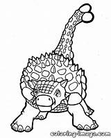 Ankylosaurus Coloring Pages Getdrawings Dinosaur Getcolorings sketch template