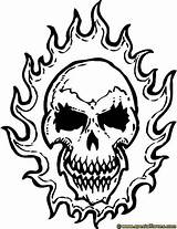 Coloring Skull Pages Flames Skulls Flaming Fire Tattoo Drawing Ghost Rider Colouring Printable Getdrawings Drawings Color Google Getcolorings Comments Print sketch template