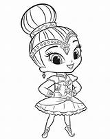 Shimmer Shine Coloring Pages Choose Board sketch template