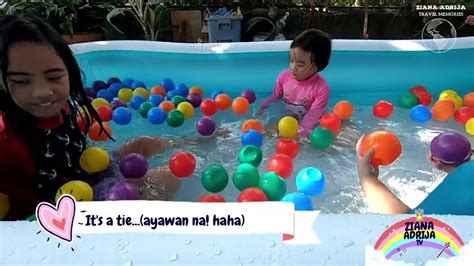 fun kids game challenge   swimming pool inflatable youtube