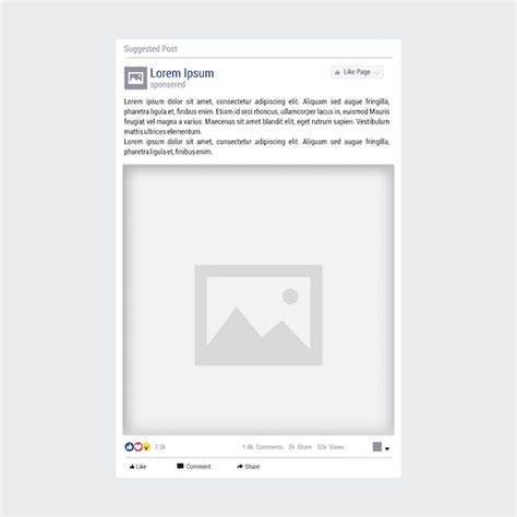 facebook post template vector premium