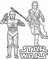 Coloring Rey Wars Star Printable Pages 3po Topcoloringpages Sheet Figures Color sketch template