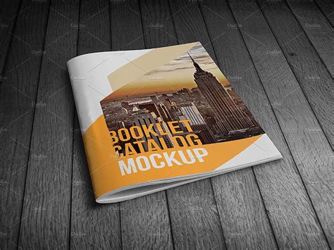 booklet catalog mockup print mockups creative market