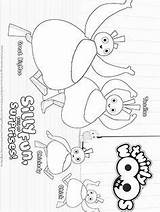Twirlywoos Colouring sketch template