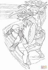 Coloring Quicksilver Pages Avengers Printable Drawing sketch template