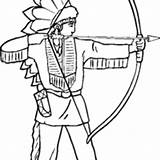 Arqueiro Tiro Alvo índio Tudodesenhos sketch template