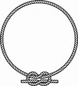 Rope Clipart Knot Circle Vector Drawing Nautical Ring Clip Help Cliparts Logo Border Round Collection Cowboy Knots Inkscape Designs Drawings sketch template