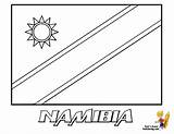 Flag Coloring Flags Yescoloring Namibia Flying High Pages sketch template
