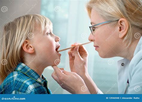 medical exam stock photo image  child patient brown