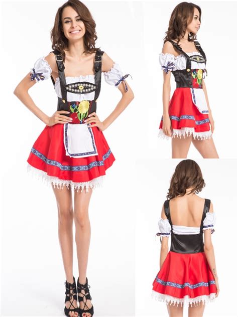 buy free shipping beer girl costume adult