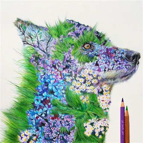 fantastic  realistic colored drawing  joshua dansby