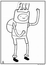 Adventure Time Coloring Pages Finn Balor Cartoon Template sketch template