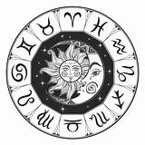 Zodiac Astrology Horoscope Symbol Astrologia Astrological Astrologie Luna Symbole Mystical Zodiaco Svg Astrologique Zodiaque Soleil Lune Vettore Vecteezy Simbolo Oroscopo sketch template