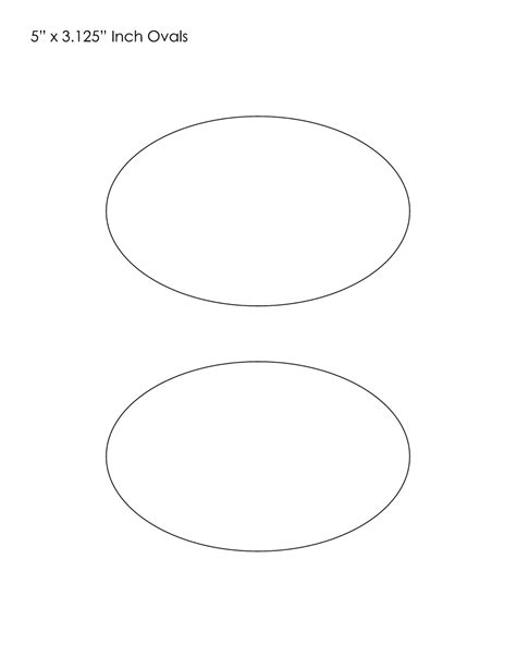 oval templates  printable  templateroller