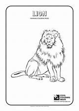 Coloring Pages Cool Lion Mammals Mammal Animals Print Getcolorings sketch template