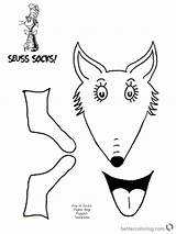 Fox Socks Dr Seuss Printable Coloring Pages Bag Diy Bubakids Color Cartoon Bettercoloring sketch template