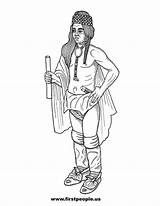 Coloring Pages American Native Indian Heritage sketch template