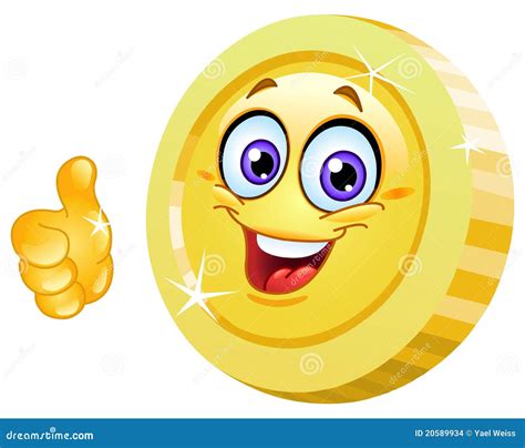 thumb  coin stock vector illustration  chat hand