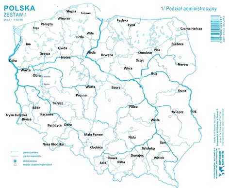mapa  rzekami polski mapa polski