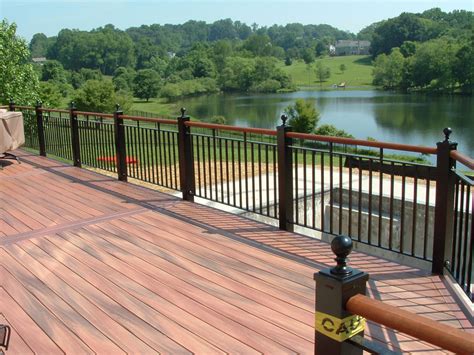 stylish deck railings  stone patios va contractor
