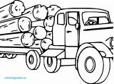 Truck Coloring Pages Log Getcolorings Printable Logging Vector Color sketch template