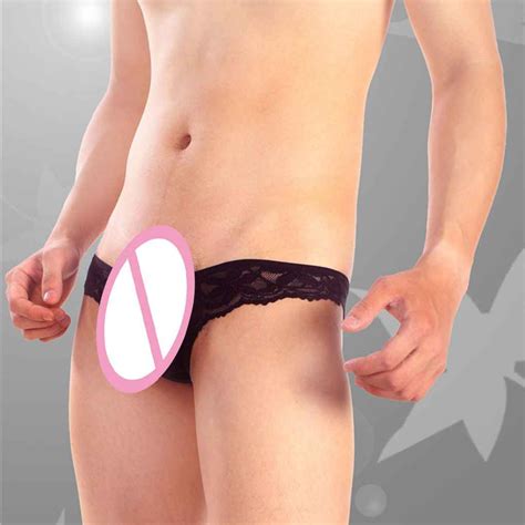 Men Thongs Bikini Panties Open Crotch Underwear Sexy Man